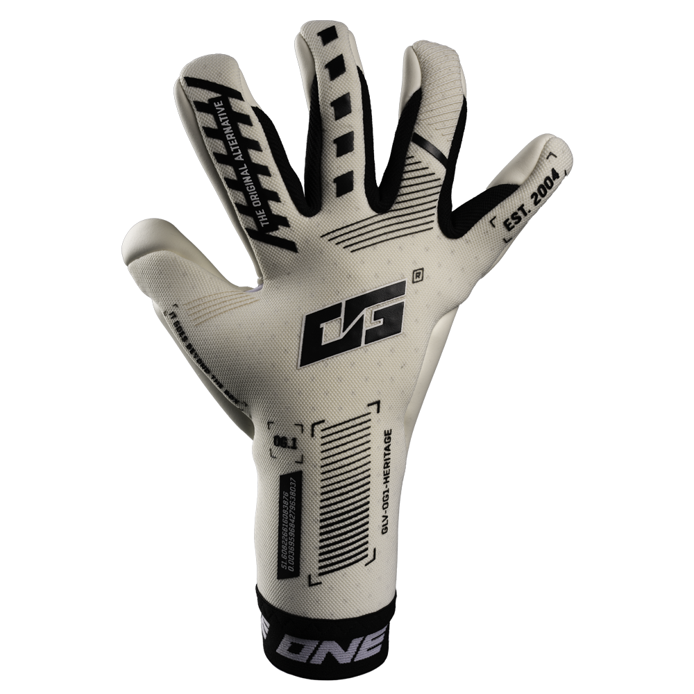 The backhand material on the OG1 Heritage SL goalie glove