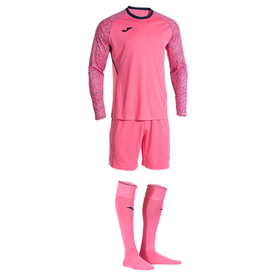 Pink soccer goalie kit for men