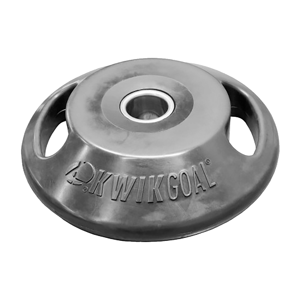 The Kwik Goal Air TOM rubberized steel base