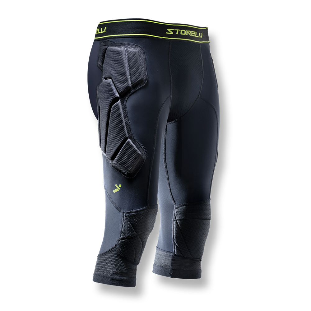 3/4 cut goalkeeper leggings with padding from Storelli