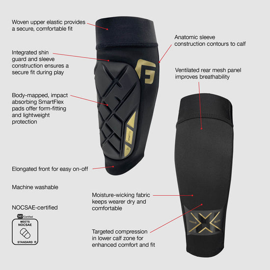 G-Form Pro-S Elite X Soccer Shin Guards Attributes
