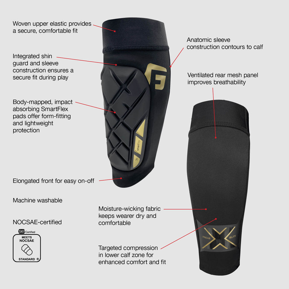 G-Form Pro-S Elite X Soccer Shin Guards Attributes