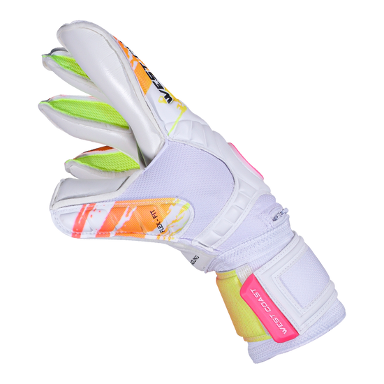 White goalie gloves