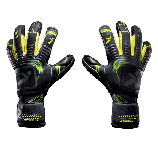 Backhand of the Storelli Silencer Menace Goalkeeper Gloves