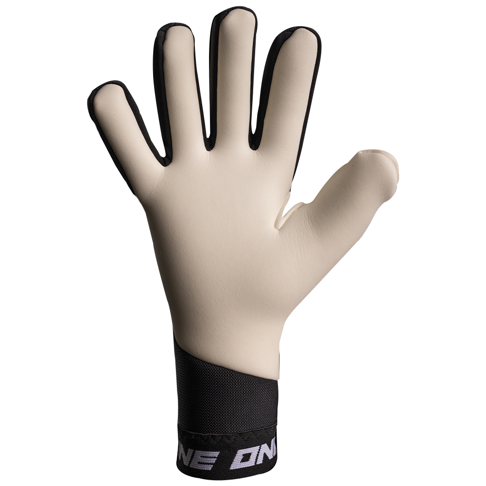 Pro grade contact latex on the The One Glove OG1 Midnight goalie gloves