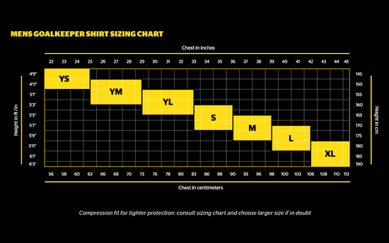 storelli sizing chart