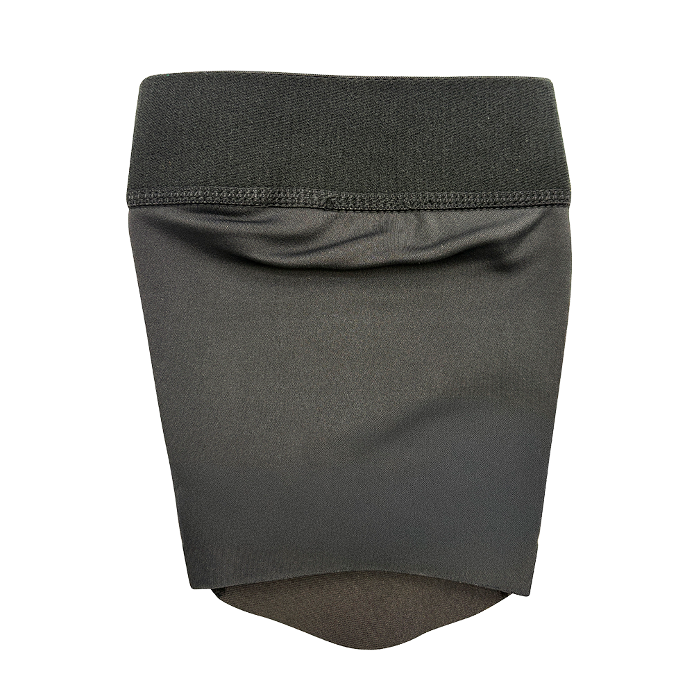 Compression sleeve material on the G-Form Youth Volt NOCSAE Shin Guard