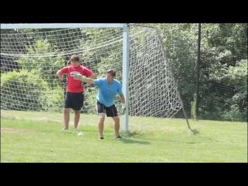 Goalkeeper diving technique, ready position, and 3 goal situation.