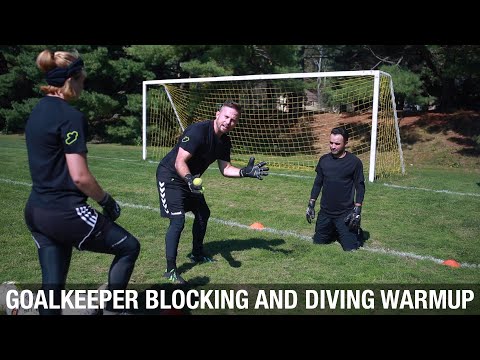 Goalie Drills For Blocking and Diving