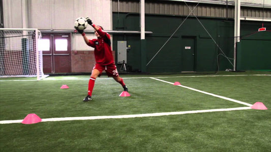 Basic goalkeeper handling and catching drills with the wall