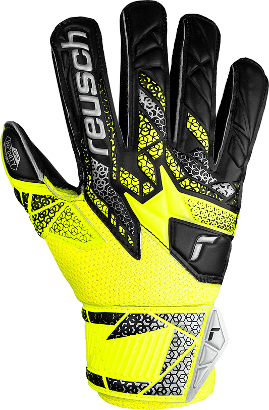 Mesh backhand on the Reusch Attrakt Infinity Finger Support Junior