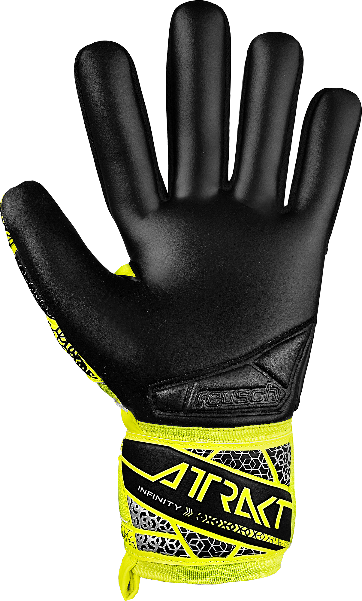 Infinity latex palm on the Reusch Attrakt Infinity NC 
