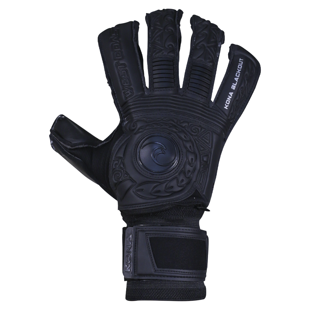 All black goalie gloves