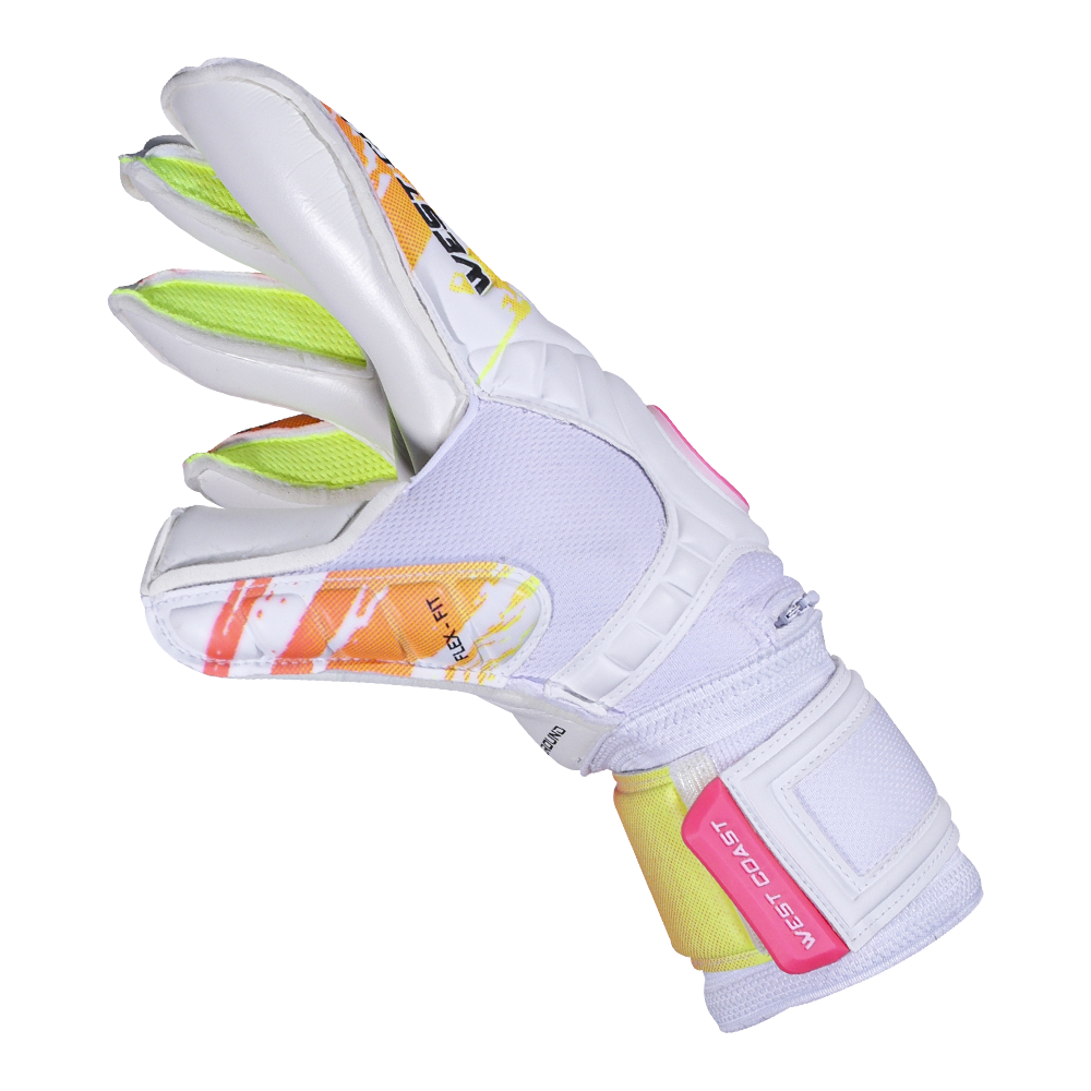 White goalie gloves