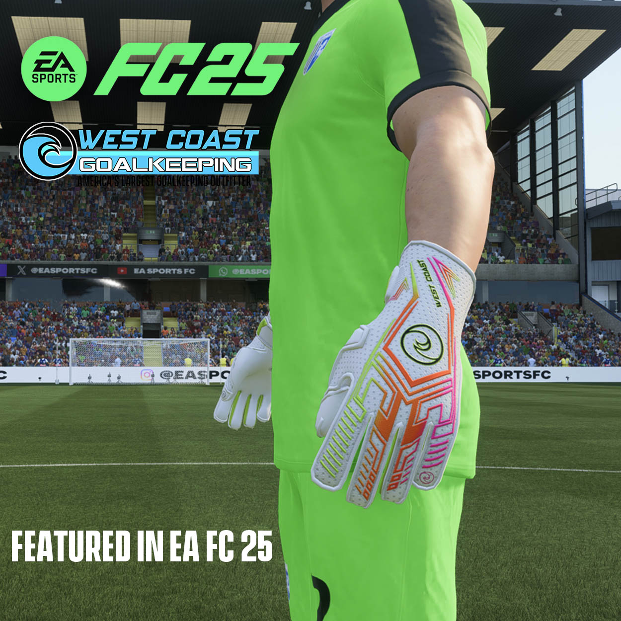 West Coast Shockwave Sunset Goalkeeper Gloves – Keeperstop