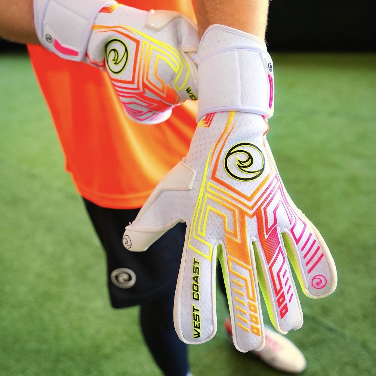 West Coast Shockwave Sunset Goalkeeper Gloves – Keeperstop