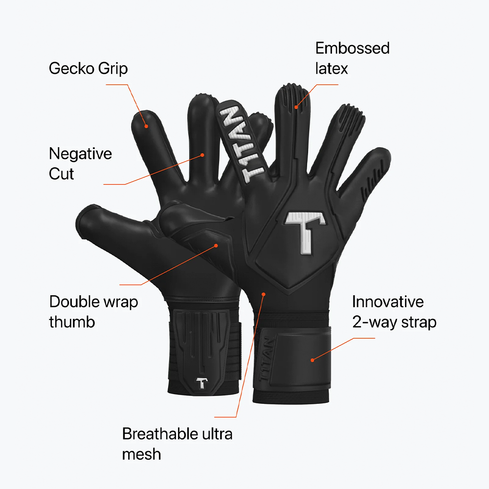 T1tan Legend 1.0 Goalkeeper Gloves Black 10