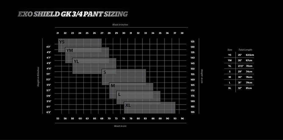 Storelli Bodyshield 3/4 Goalkeeper pant for youth and adults.