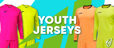 Buy Youth Soccer Goalie Jerseys Kits and Short Sleeve Shirts