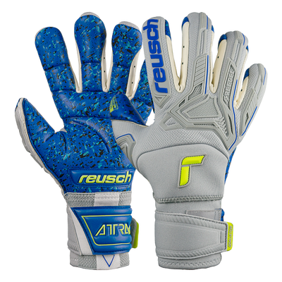 Soccer Goal Keeper Gloves Blue Adult Goalie Gloves Size Medium 