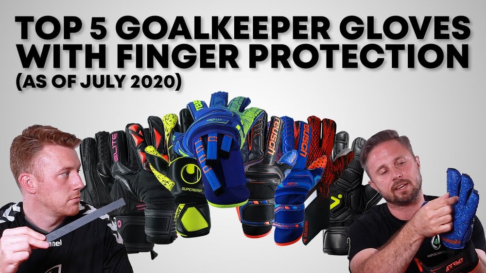 Goalkeeper GLOVES ROLL FINGER SAVER PROTECTION CURE WITH EXEELLENT DEXTERITY 