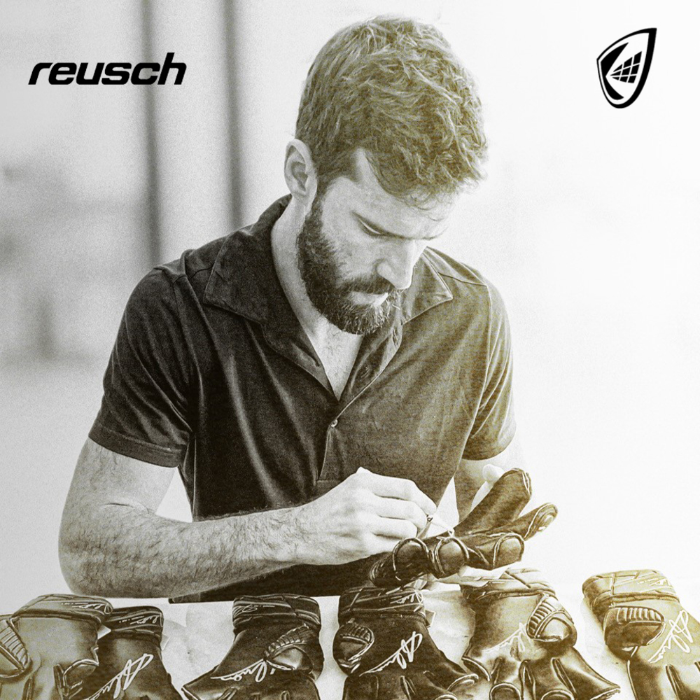 Alisson Becker Signing Reusch Gloves