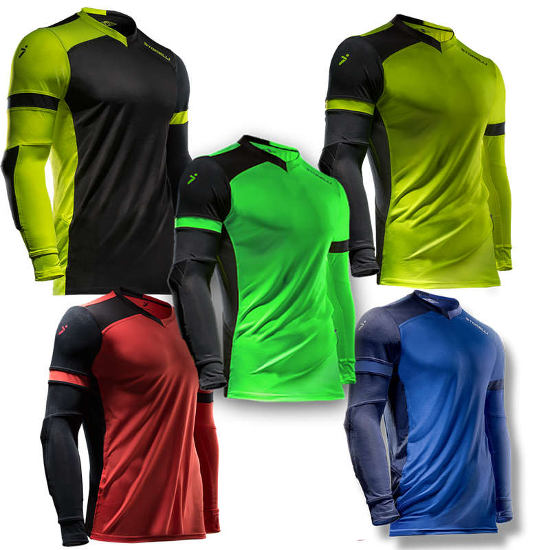 Goalkeeper Set Jersey and Short Goalie Padded Shirt all Sizes Kids and Adults