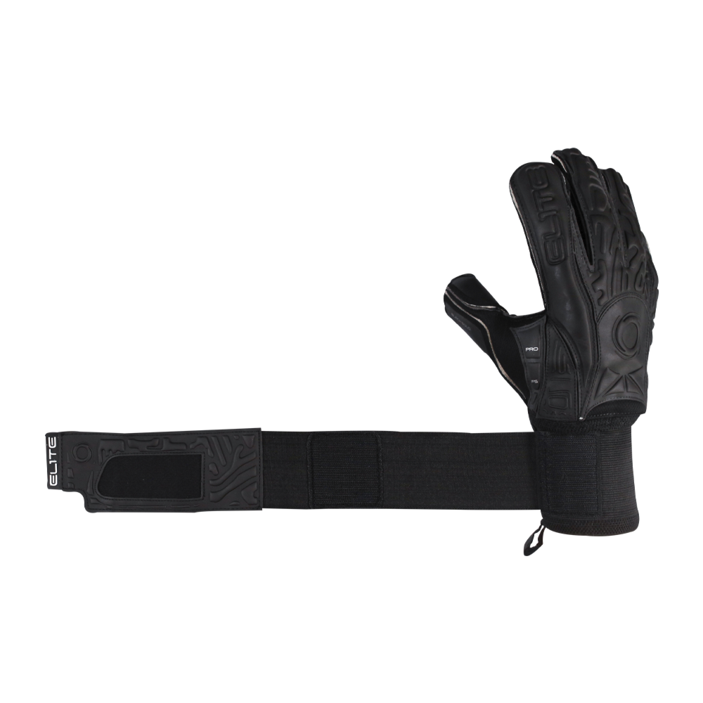 Elite Sport Black Solo Soccer Goalie Glove Keeperstop