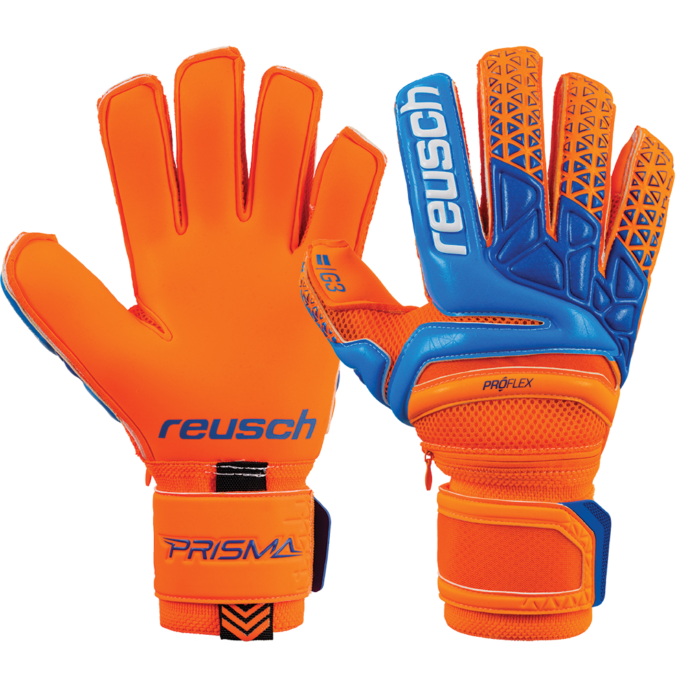 Reusch Soccer Goalie Gloves PRISMA Pro G3 Ortho Tec Finger Stays SZ 9 3870958S 