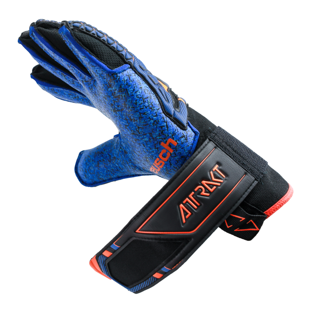 Wrist strap goalkeeper glove