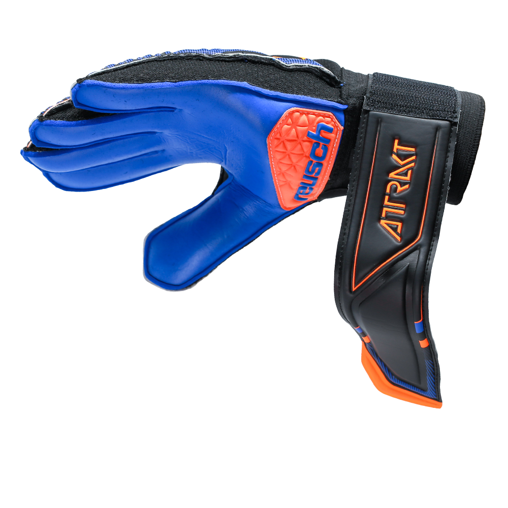 Blue/Lime 3972810 888* Reusch Jr Fit Control SG Finger Support Goalkeeper Gloves 