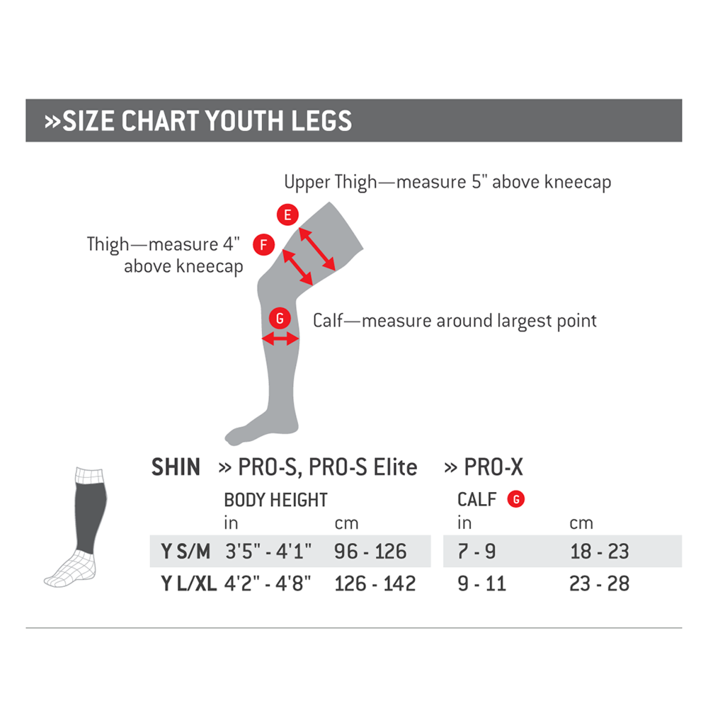 Hayabusa Shin Guards Size Chart