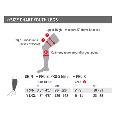 adidas x pro shin guards size chart