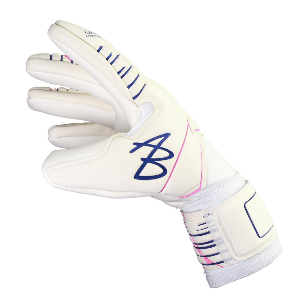 white soccer gloves