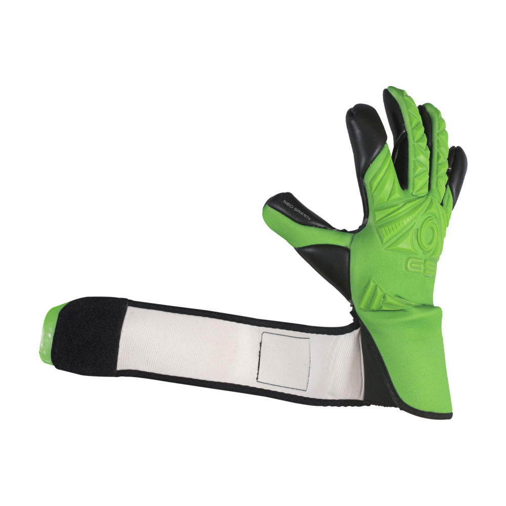 gk gloves with double wrap wrist strap