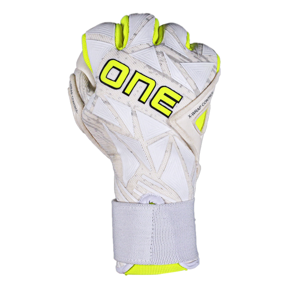 yellow and white gk glove