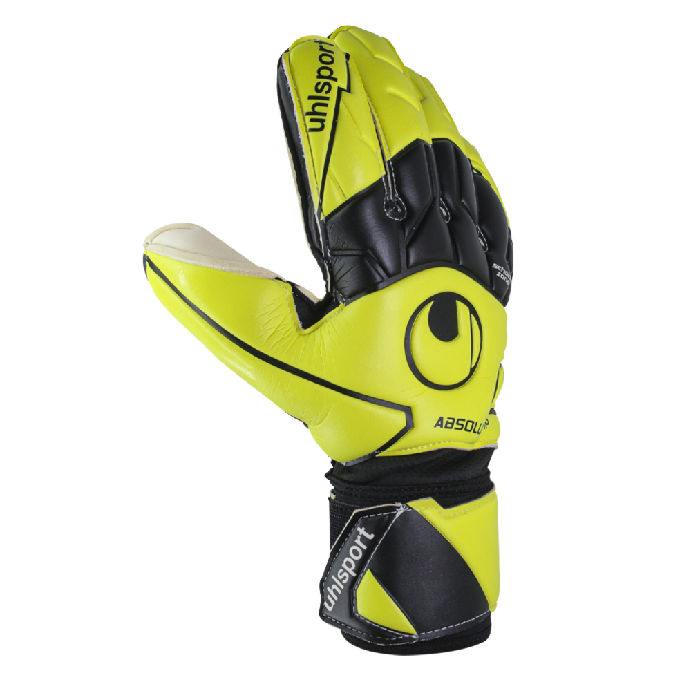 Yellow goalkeeper gloves