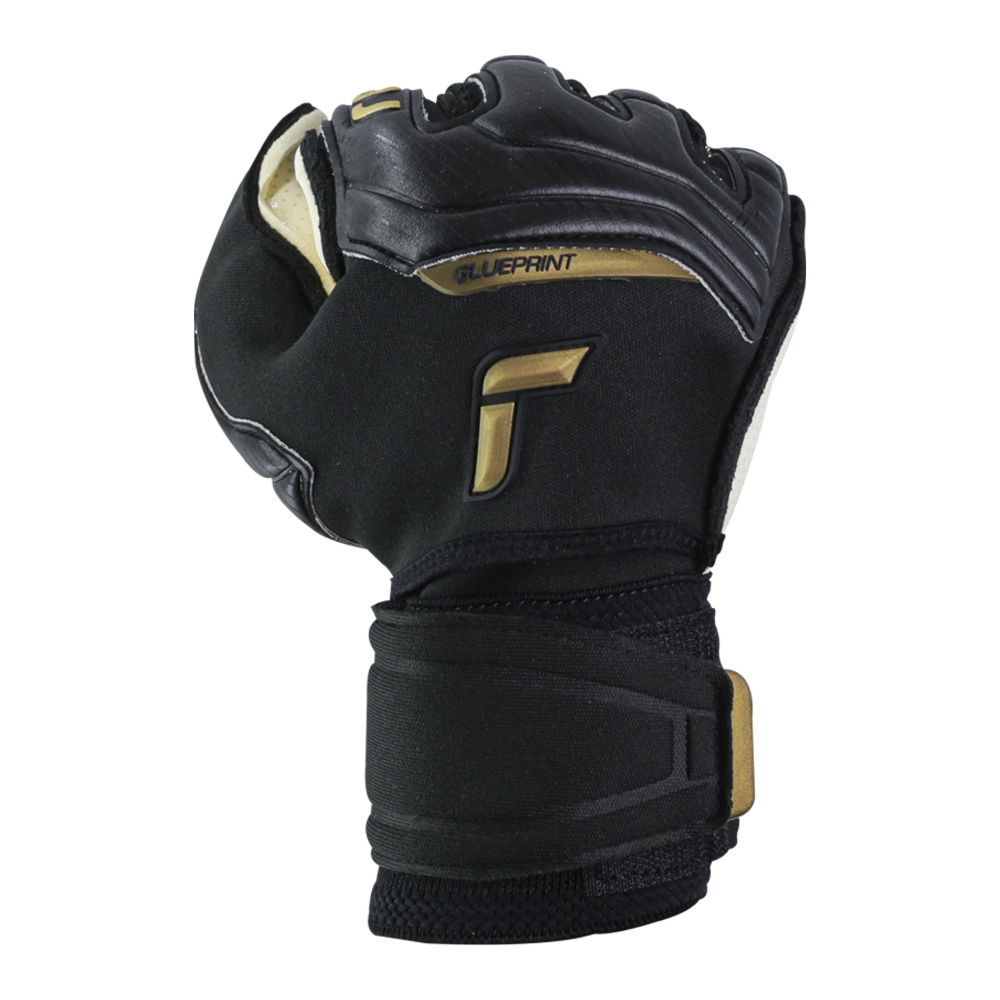 Black goalkeeper gloves