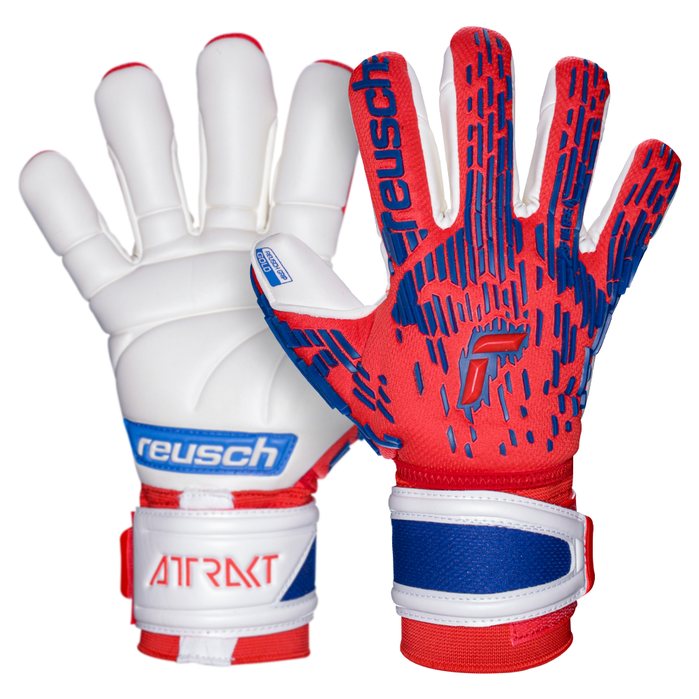 Reusch Attrakt Freegel Gold Finger Support Goalkeeper Gloves