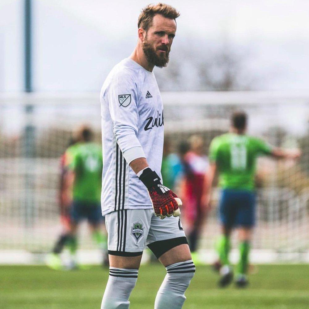 Frei wearing Storelli shorts in the MLS