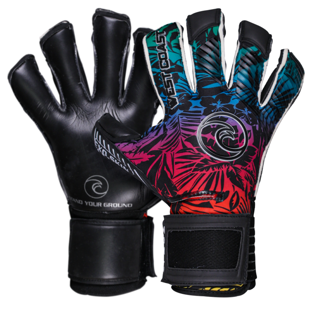 West Coast Goalkeeping Helix Aloha Black Goalkeeper Gloves