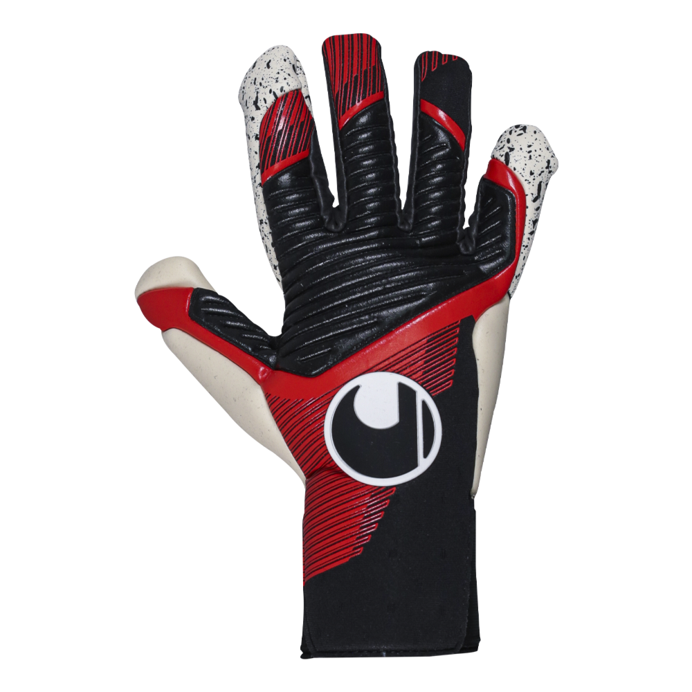 Backhand on the Uhlsport Powerline Supergrip+ Flex HN