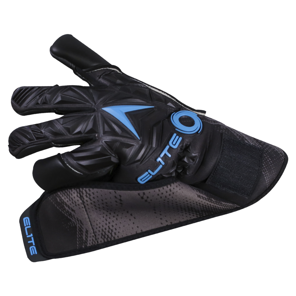 The wriststrap on the Elite Sport Titanium Blue