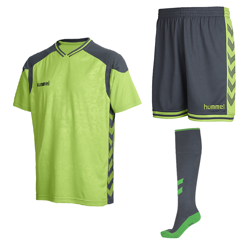 Hummel Short Sleeve Matching Goalkeeper Shirt, Short, and Socks