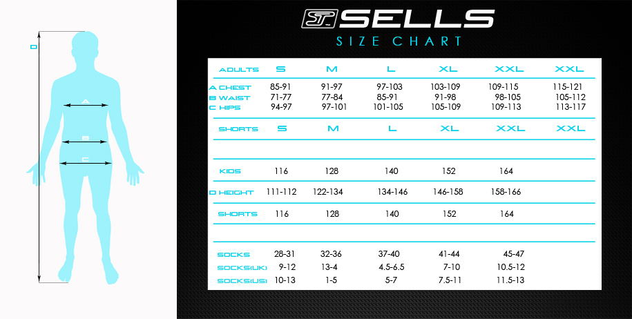 Keeper Gloves Size Chart